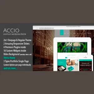 Accio Responsive Onepage Parallax Agency WP Theme