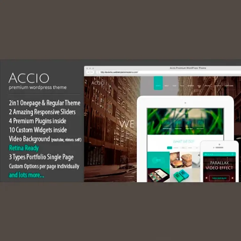 Accio Responsive Onepage Parallax Agency WP Theme 1 Accio Responsive Onepage Parallax Agency WP Theme