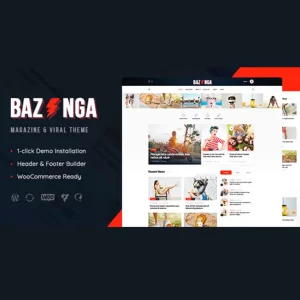 Bazinga Magazine y Viral Blog WordPress Theme