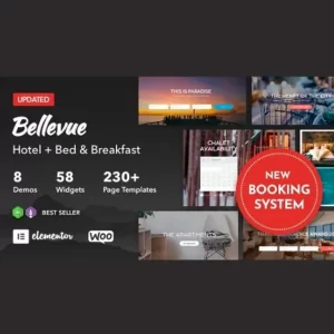 Bellevue Hotel Bed and Breakfast Booking Calendar Theme