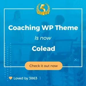 Colead Coaching y Online Courses WordPress Theme