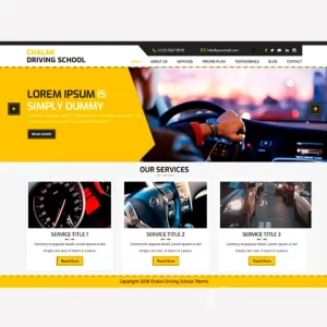 Driving School WordPress Theme