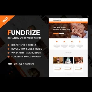 Fundrize Responsive Donation y Charity WordPress Theme