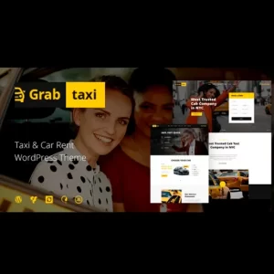 Grab Taxi Online Taxi Service WordPress Theme