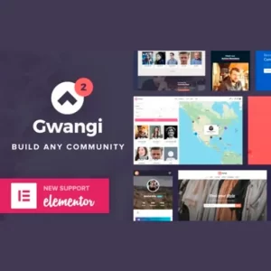 Gwangi PRO Multi Purpose Membership Social Network y BuddyPress Community Theme