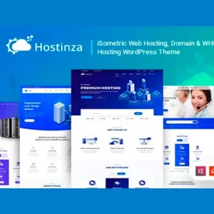 Hostinza Isometric Domain y WHMCS Web Hosting