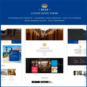 Hotel Diaz Hotel Booking Theme
