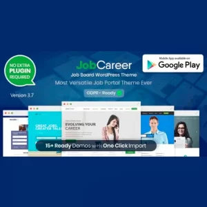 JobCareer Job Board Responsive WordPress Theme
