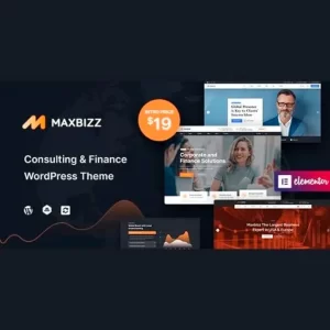 Maxbizz Consulting y Financial Elementor WordPress Theme