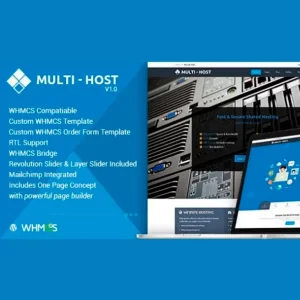 Multi Hosting WHMCS Hosting WordPress Theme