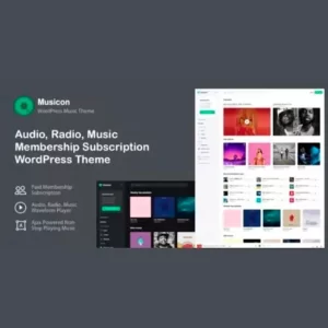 Musicon WordPress Membership Music Theme