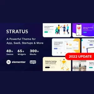 Stratus App SaaS y Software Startup Tech Theme