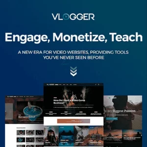 Vlogger Professional Video y Tutorials WordPress Theme