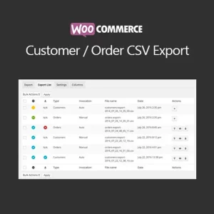 WooCommerce Customer Order CSV Export