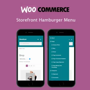 WooCommerce Storefront Hamburger Menu