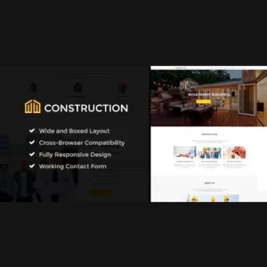 Construction Business y Building Company WordPress Theme