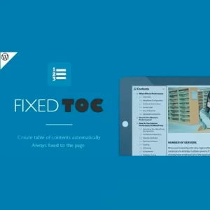 Fixed TOC Table of Contents for WP Plugin