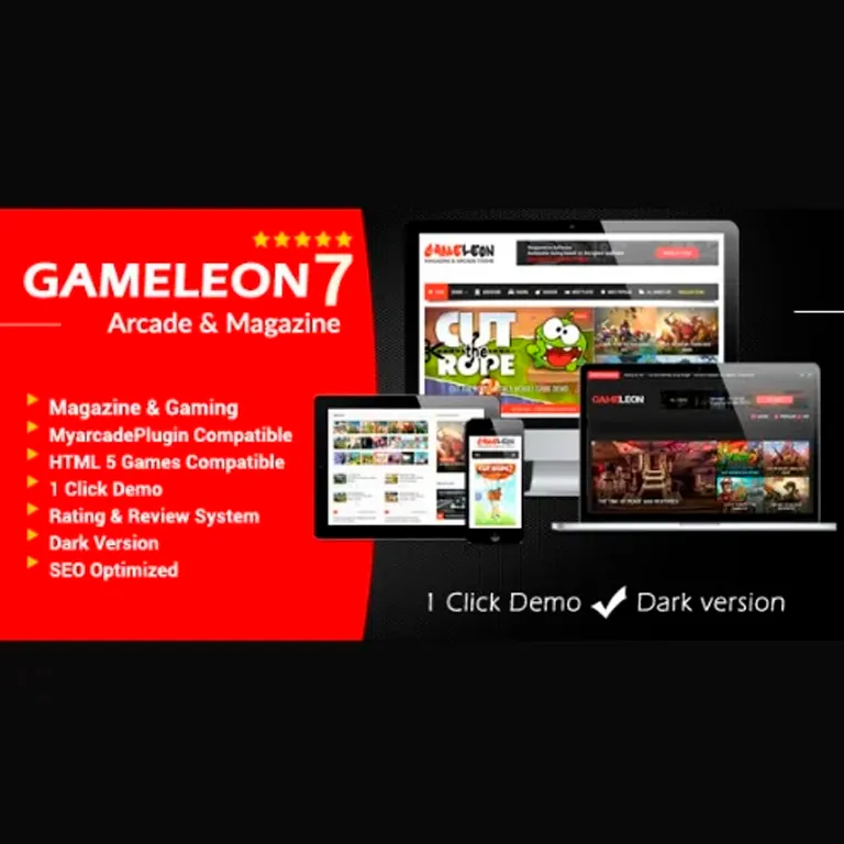 Gameleon WordPress Magazine y Arcade Theme 1 Gameleon WordPress Magazine y Arcade Theme