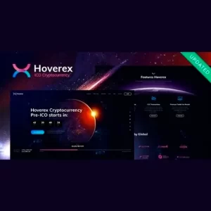 Hoverex Cryptocurrency y ICO WordPress Theme Spanish