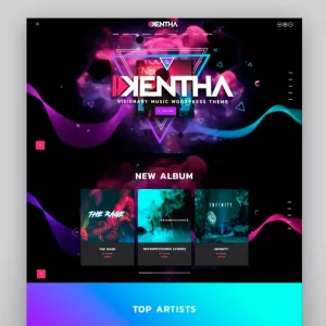 Kentha Non Stop Music WordPress Theme with Ajax