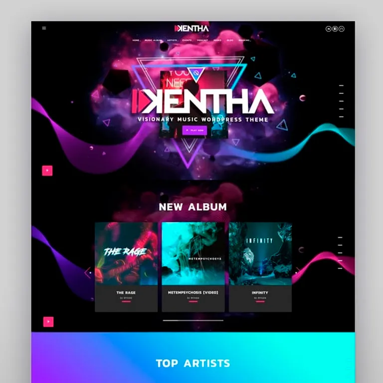 Kentha Non Stop Music WordPress Theme with Ajax 1 Kentha Non Stop Music WordPress Theme with Ajax