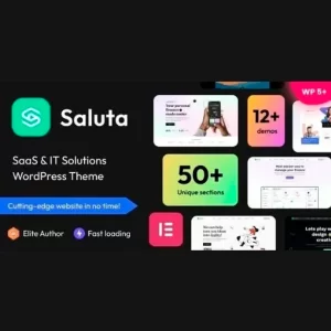 Saluta SaaS and IT Solutions WordPress Theme