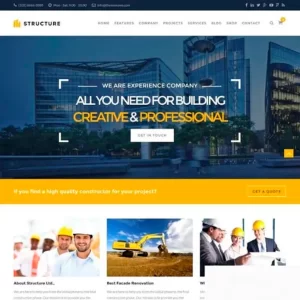 Structure Construction WordPress Theme