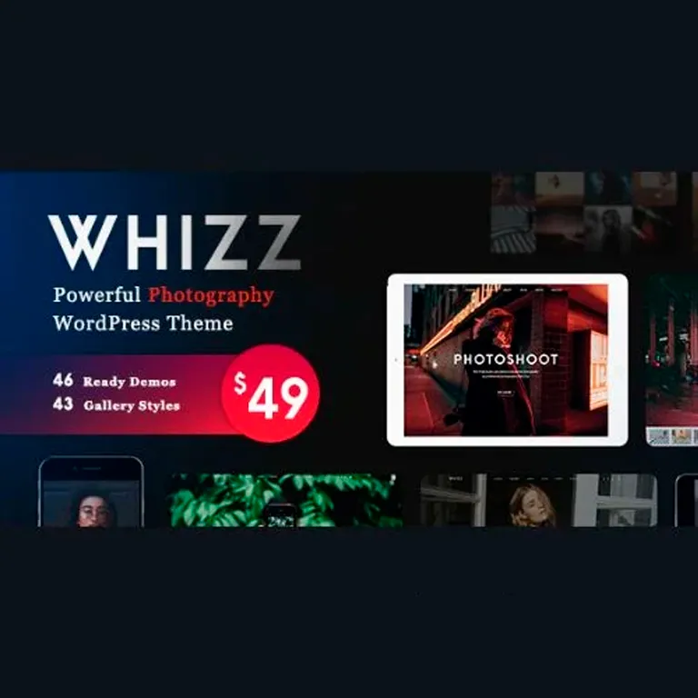 Whizz Photography WordPress Theme 1 Whizz Photography WordPress Theme
