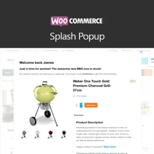 WooCommerce Splash Popup