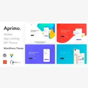 Aprimo Mobile y App Landing Theme
