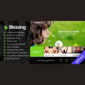 Blessing Responsive Theme for Church Websites