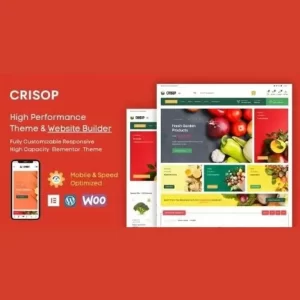 Crisop Elementor Grocery Store and Food WooCommerce Theme