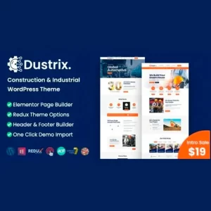 Dustrix Construction and Industry WordPress Theme