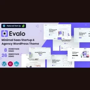 Evalo Minimal SaaS Startup y Agency Theme
