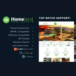 Homeland Responsive Real Estate Theme