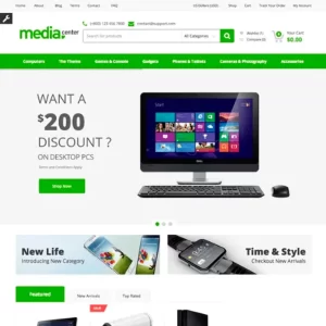 MediaCenter Electronics Store WooCommerce Theme