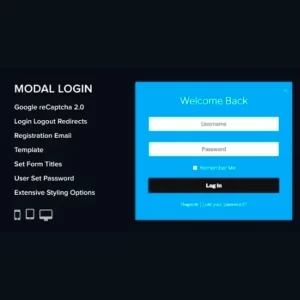 Modal Login Register Forgotten