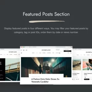 Overflow Contemporary Blog y Magazine Theme