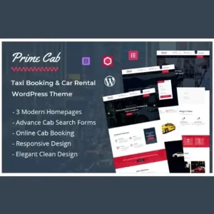Prime Cab Taxi Booking and Car Rental Theme