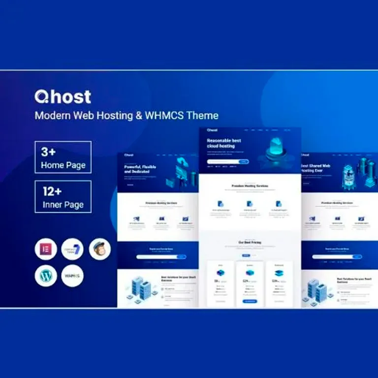 Qhost Modern Web Hosting y WHMCS Theme 1 Qhost Modern Web Hosting y WHMCS Theme
