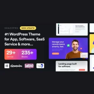 ShadePro Startup y SaaS Theme