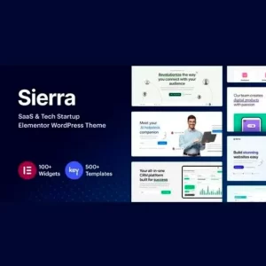 Sierra SaaS y Tech Startup Elementor Theme