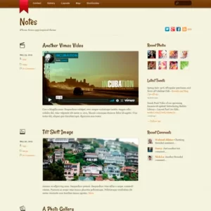 Themify Notes Premium Theme