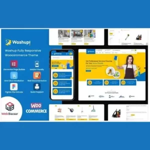 Washup Cleaning and Essential Cleaning Tools WooCommerce Theme