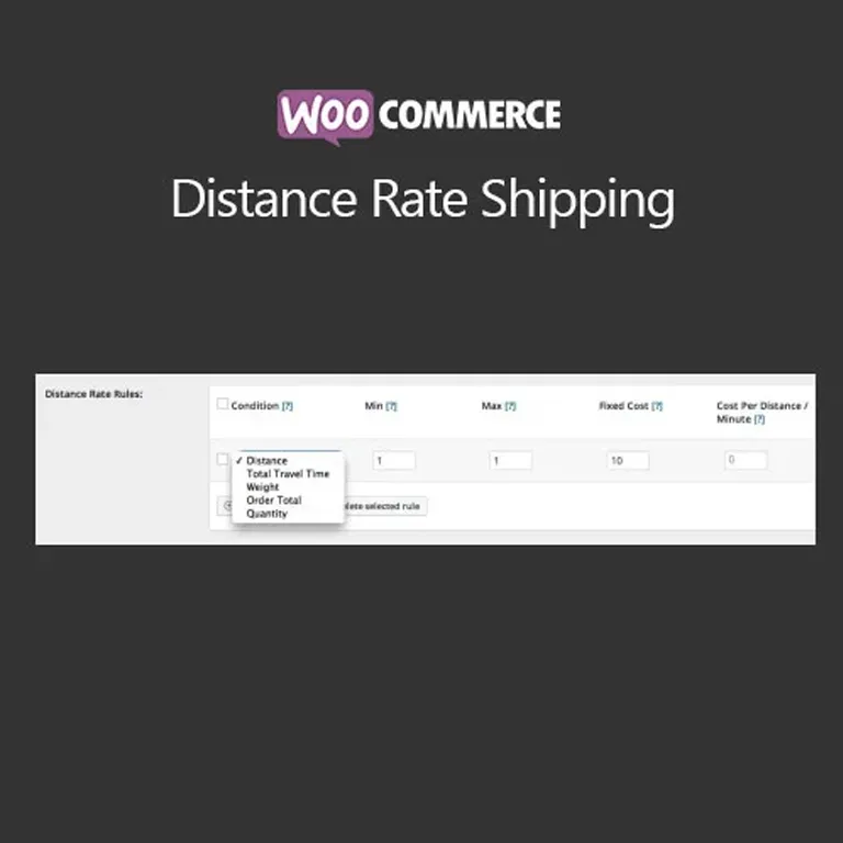 WooCommerce Distance Rate Shipping 1 WooCommerce Distance Rate Shipping
