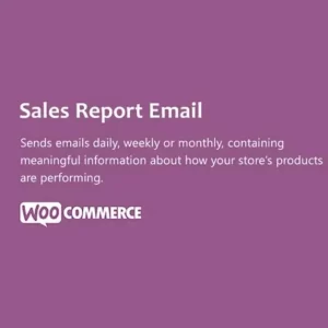 WooCommerce Sales Report Email