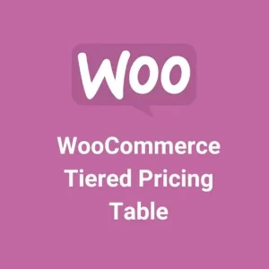 WooCommerce Tiered Pricing Table