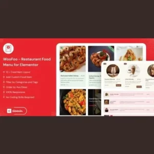 WooFoo Restaurant Food Menu For Elementor