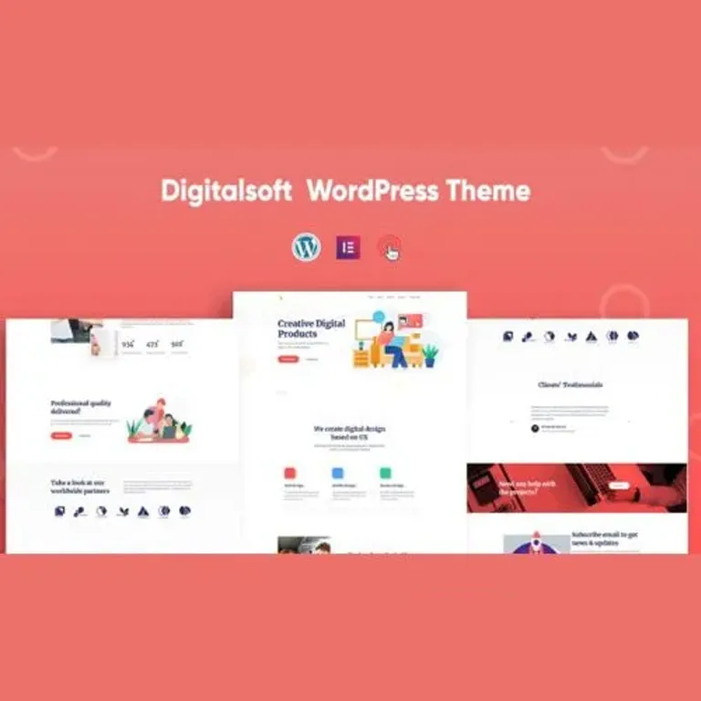 Digitalsoft SaaS And Software Elementor Theme 1 Digitalsoft SaaS And Software Elementor Theme