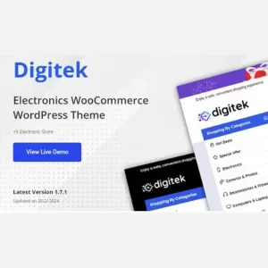 Digitek Elementor Electronics WooCommerce Theme
